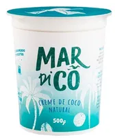 Creme De Coco Natural Mardicô Pote 500g