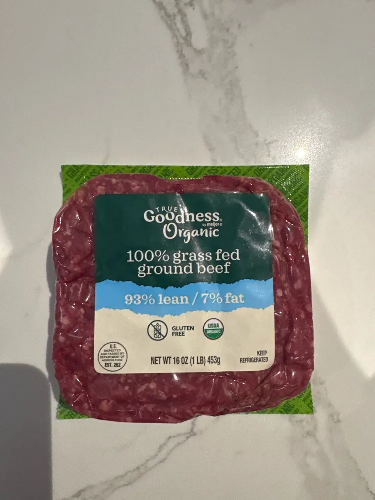 100% grass fed ground beef