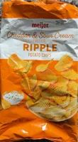 Cheddar & Sour Cream Ripple Potato Chips