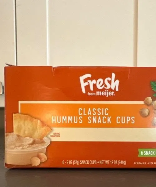 Classic hummus snack cups