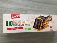 Biscuits tablette chocolat noir