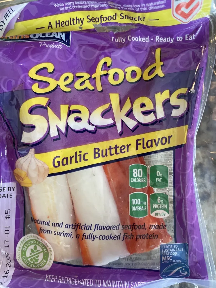 Seafood Snackers Garlic Butter Flavor