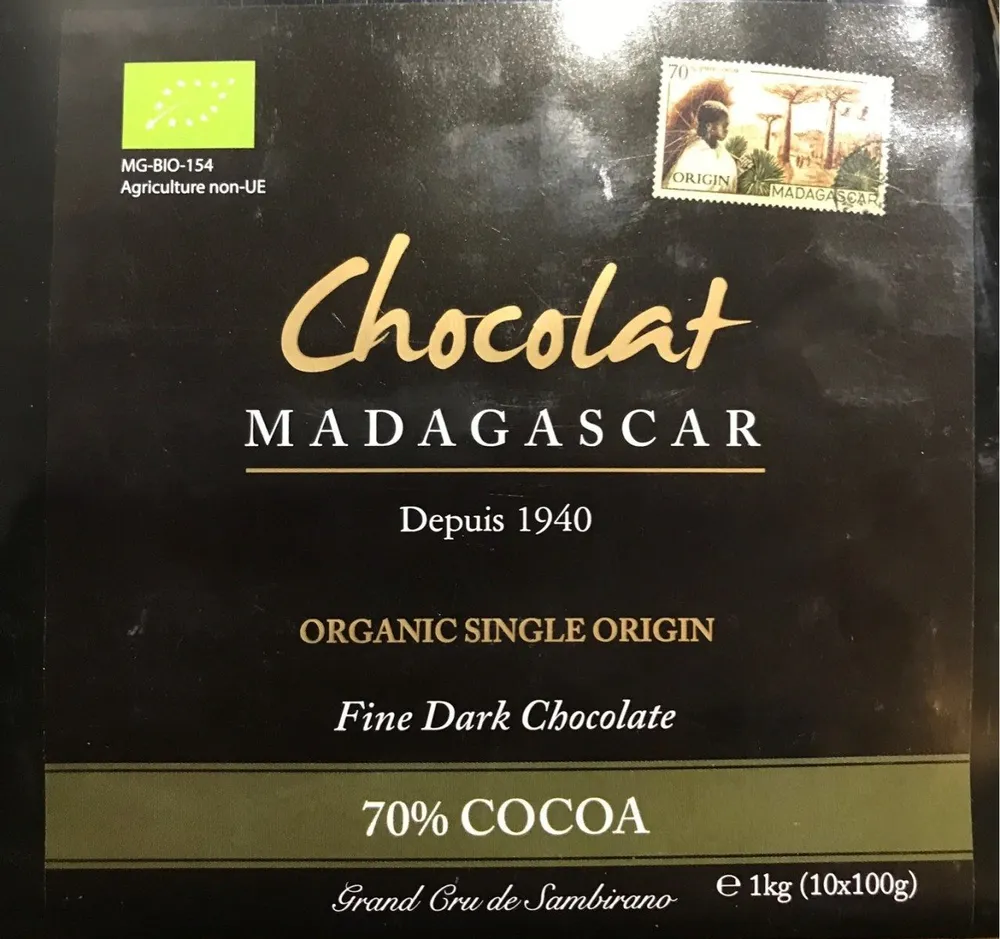 Organic dark chocolate