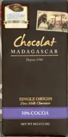 Chocolat madagascar 50% cacao