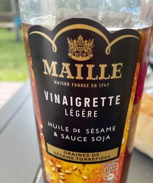 Vinaigrette légère  huile de sesame et sauce soja
