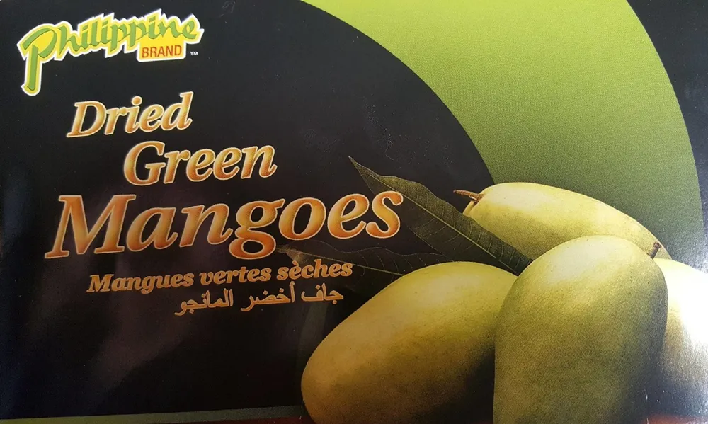 Dried green mangoes
