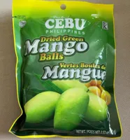 Dried green mango balls