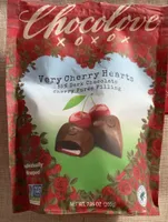 Very Cherry Hearts In 55% Dark Chocolate