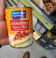 American garden strawberry topping and filling