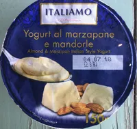 Yogurt al marzepane e mandorle