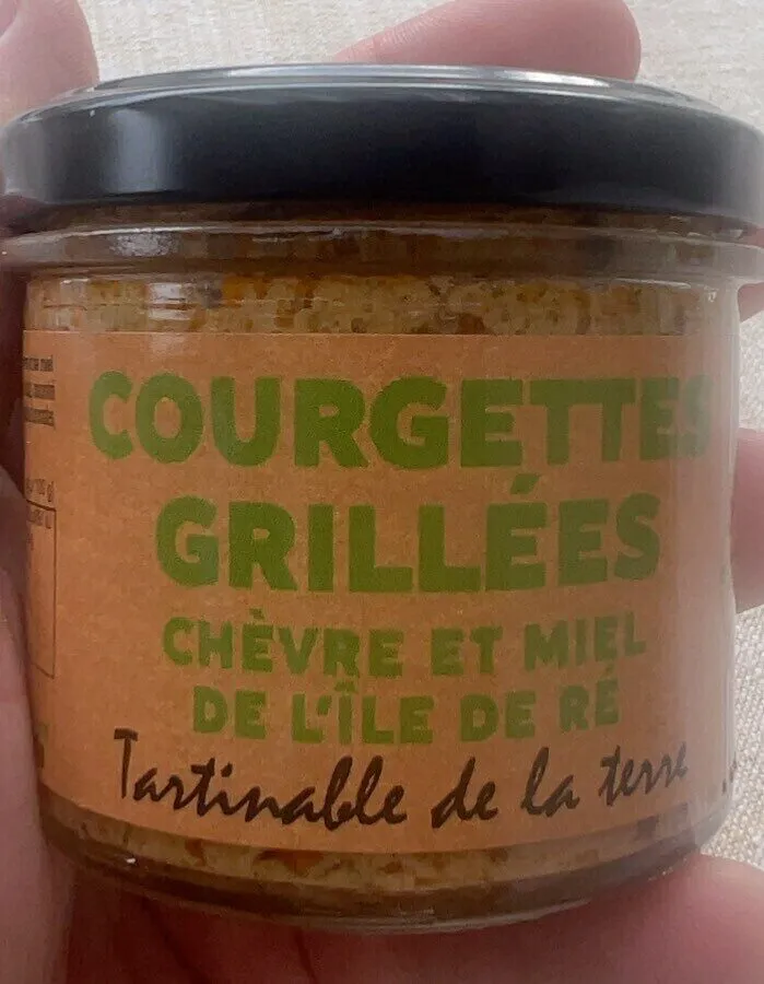 Courgettes grillées chèvre et miel de l’ile de Ré
