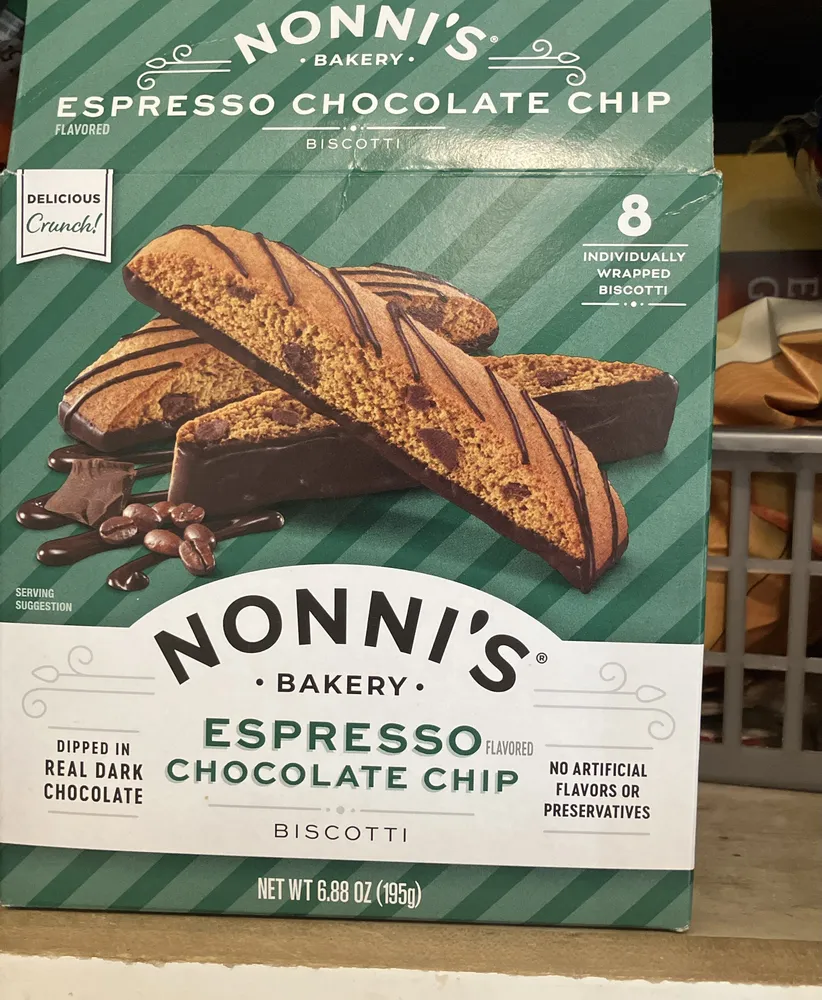 Espresso chocolate chip biscotti