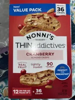 Cranberry almond crisps