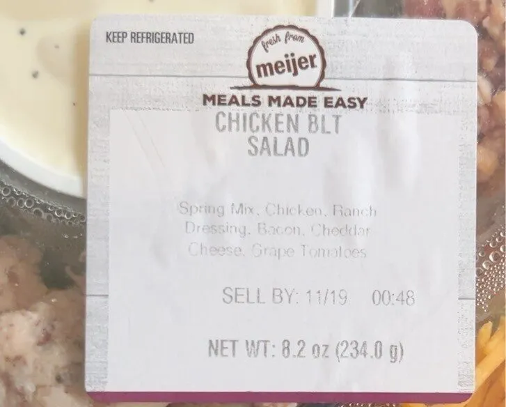Chicken blt salad