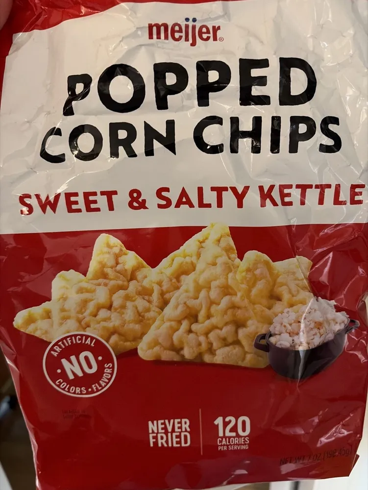 Popped Corn Chips - Sweet and Salty Kettle