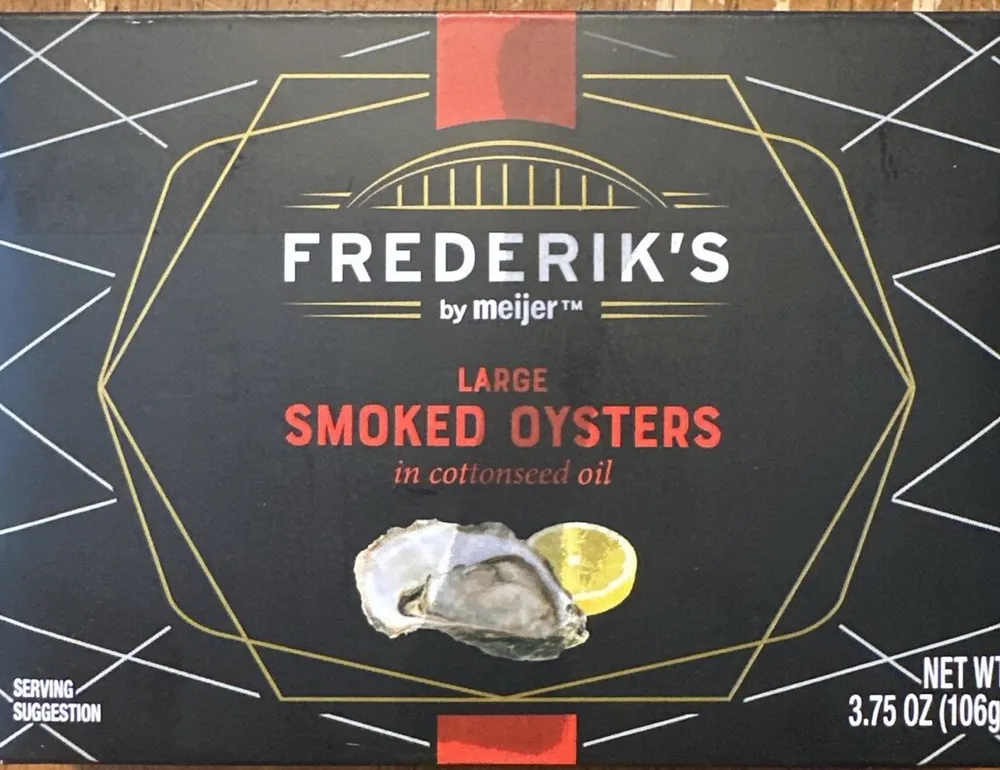 Smoked Oysters in cottonseed oil