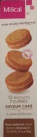 12 Biscuits fourrés saveur café