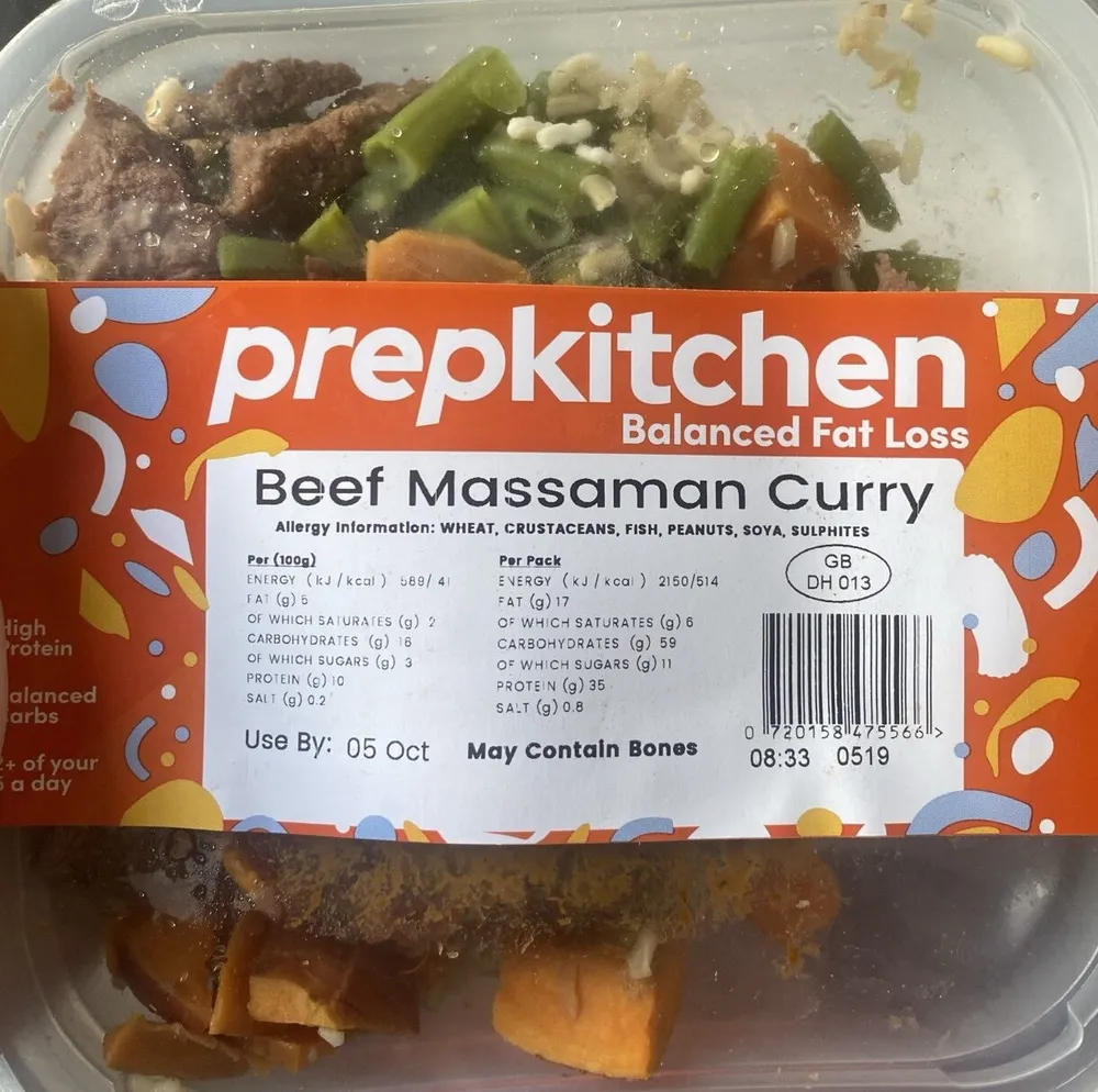 Beef Massaman Curry Fat Loss