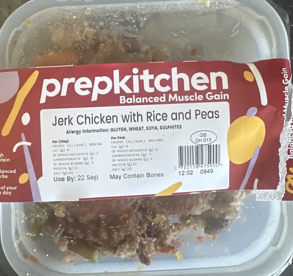 Jerk Chicken with Rice and Peas