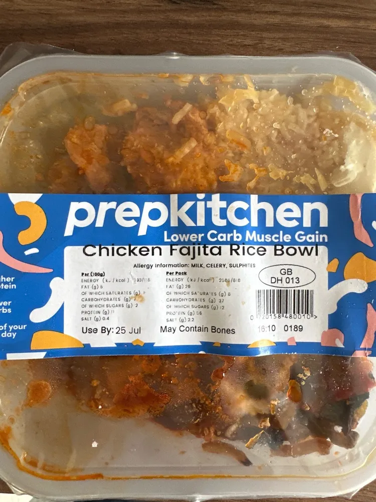 Chicken Fajita Rice Bowl (Lower Carb Muscle Gain)