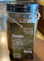 Soupe cari et lentilles