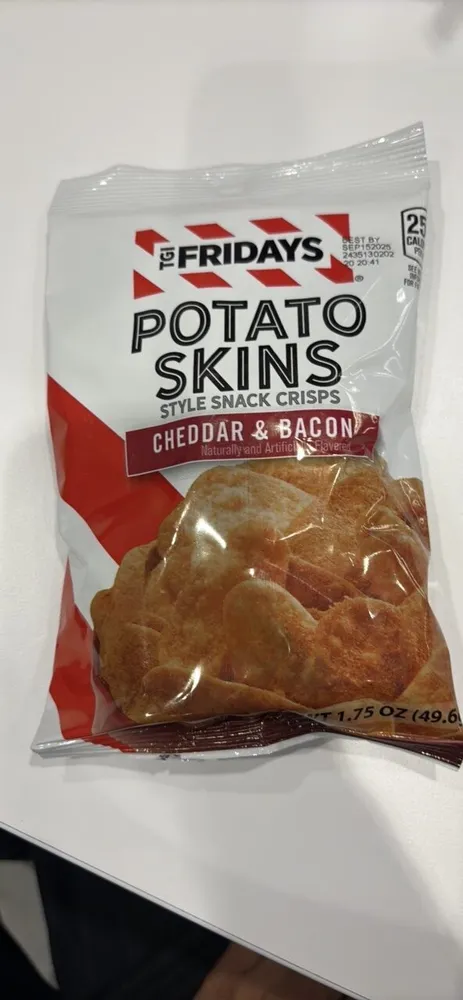 Potato Skins Style Snack Chips Cheddar & Bacon