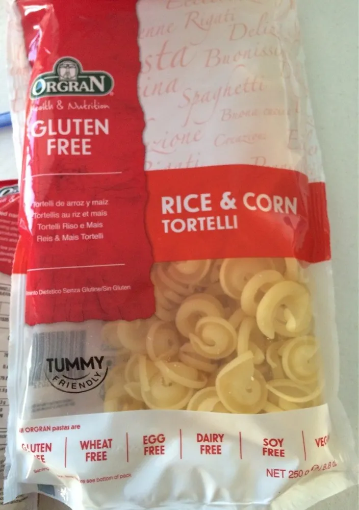 Rice and corn tortelli
