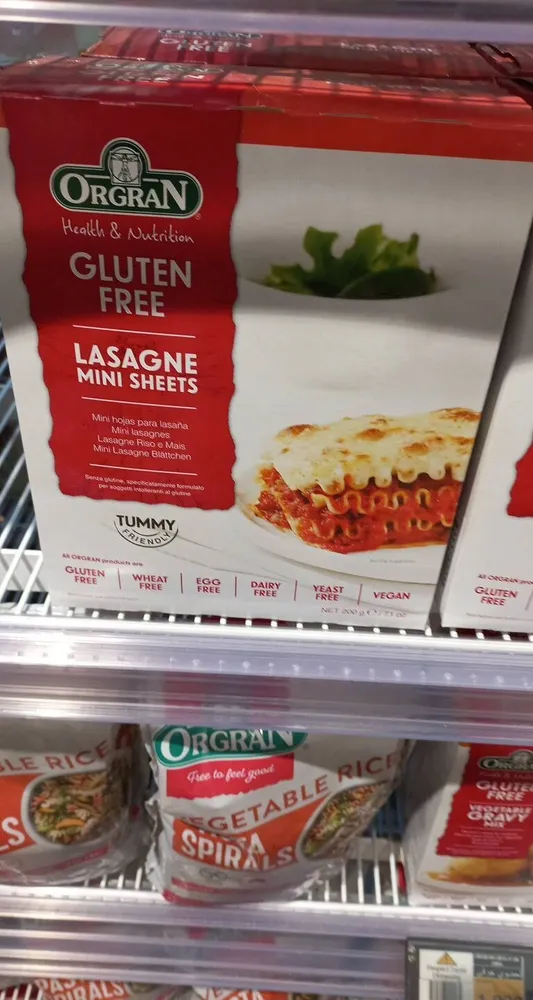 Orgran Lasagne Sheets Mini, Rice & Corn