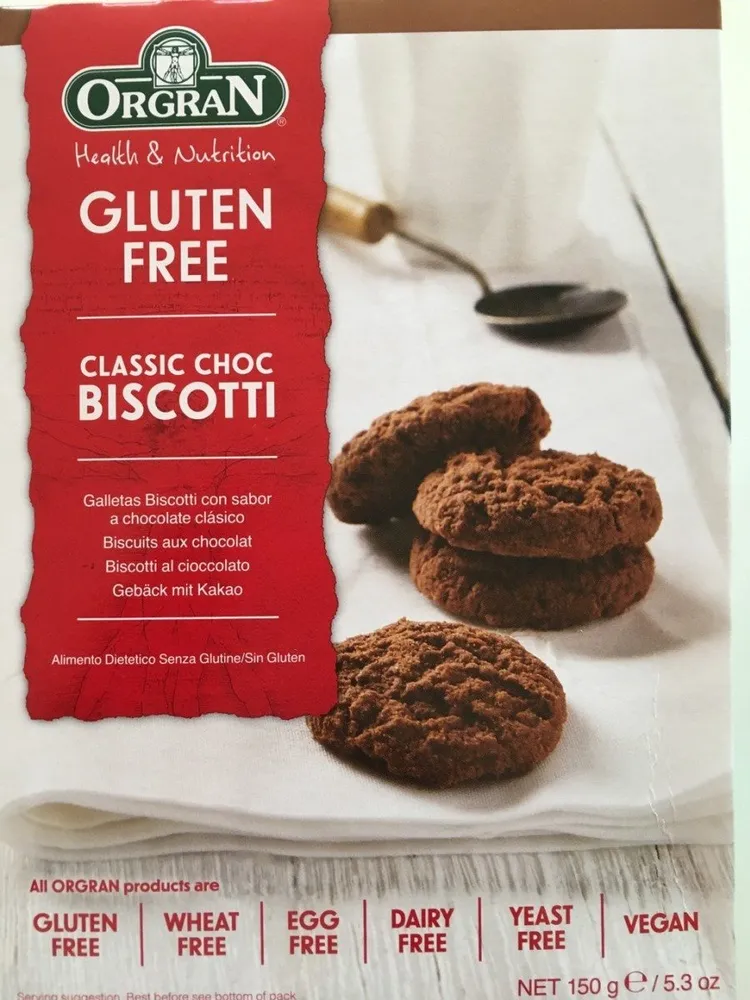 Orgran Classic Choc Biscotti Biscuits (5.2 Oz)