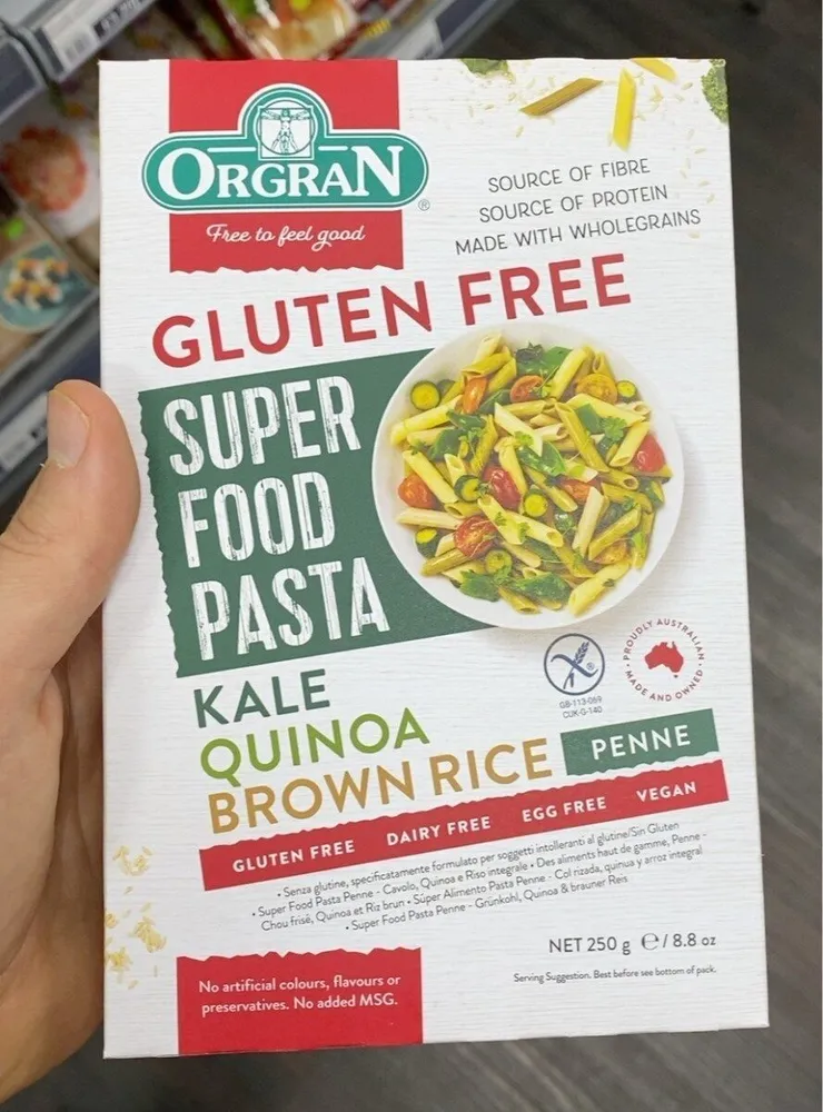 Gluten Free Super Food Pasta Kale Quinoa Brown Rice