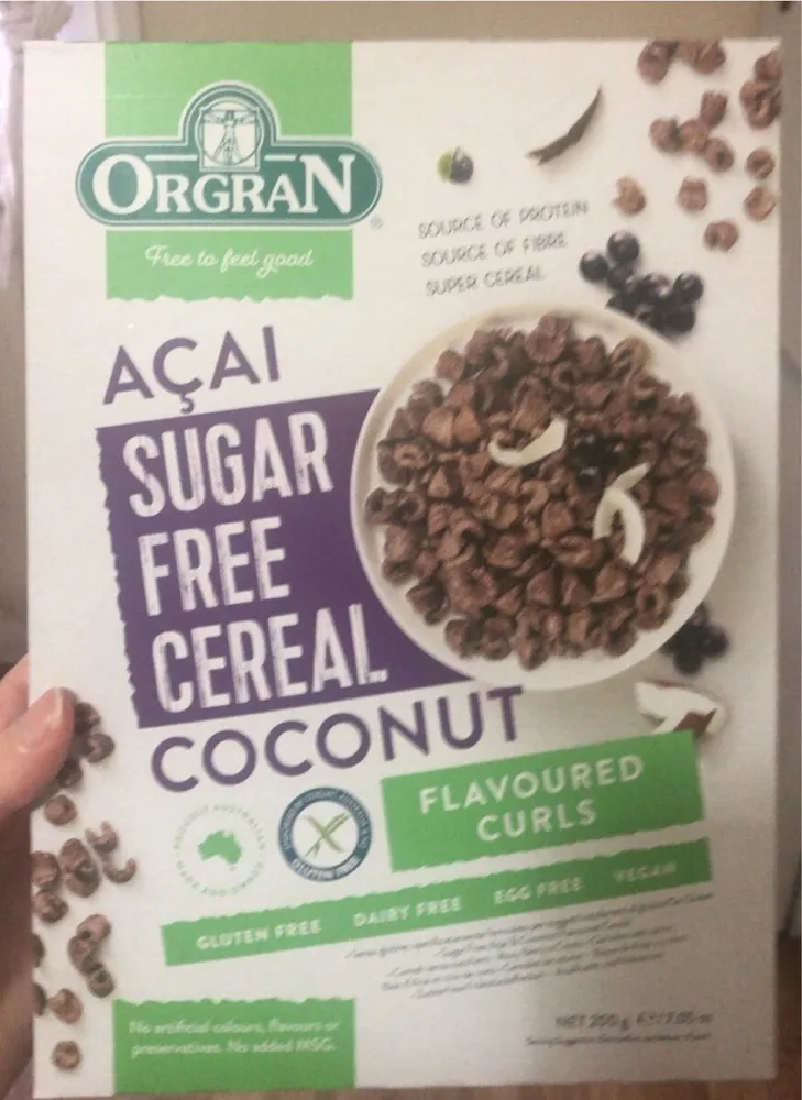 Açai sugar free cereal coconut