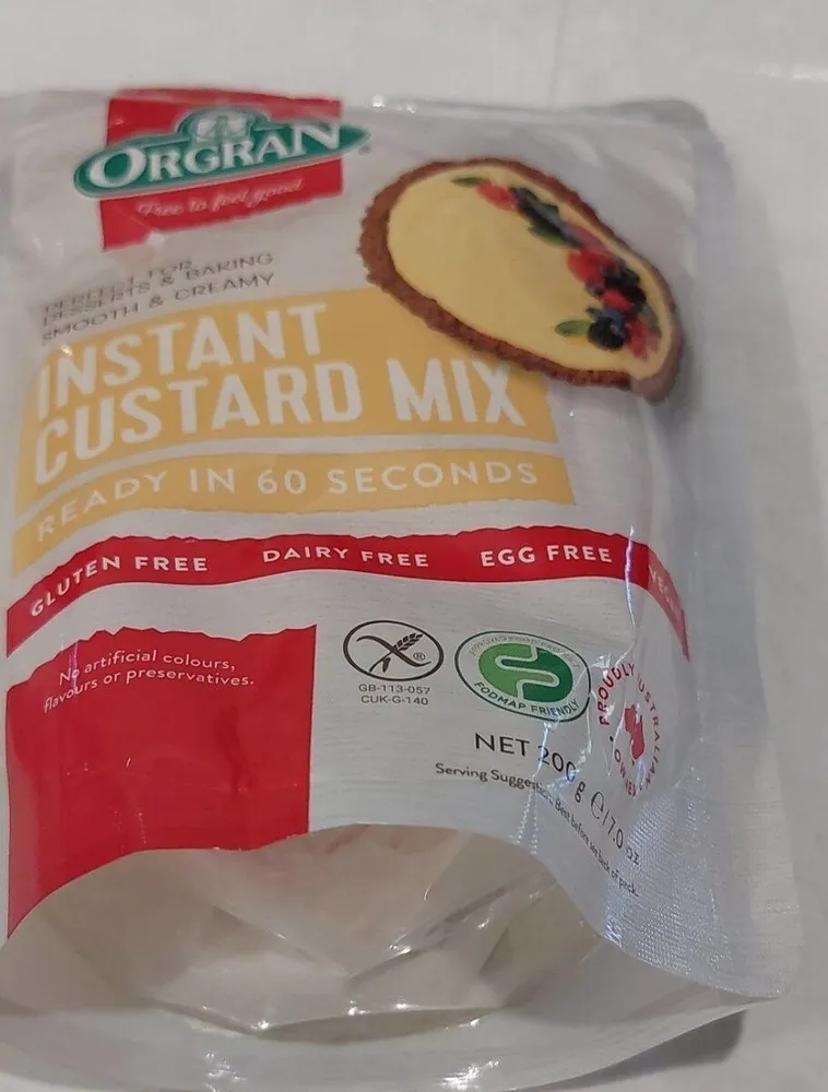 Orgran Instant Custard Mix