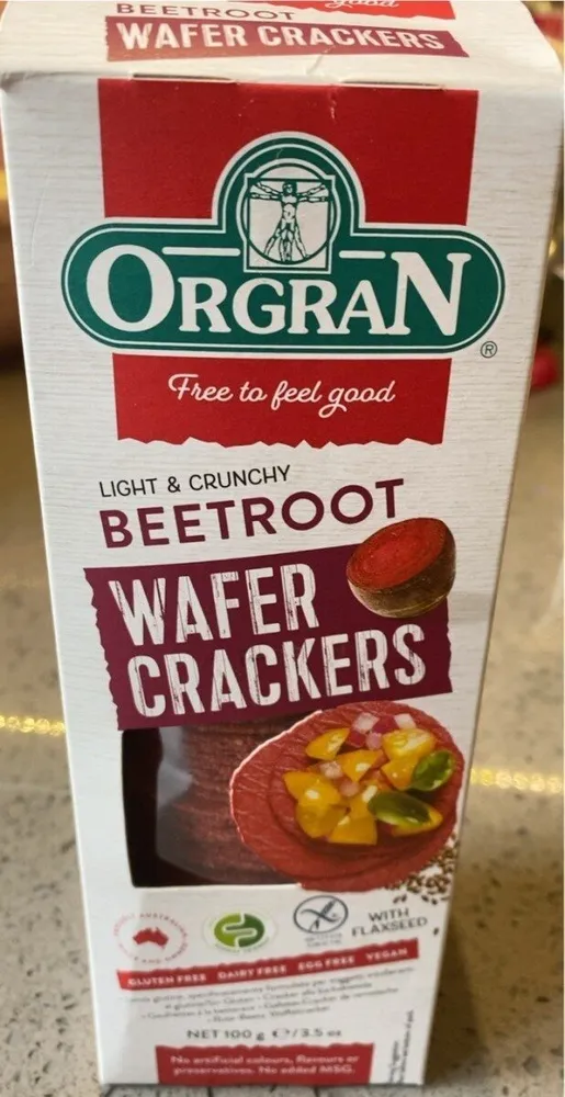 Beetroot Wafer Crackers