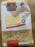 Orgran rice & corn pasta macaroni