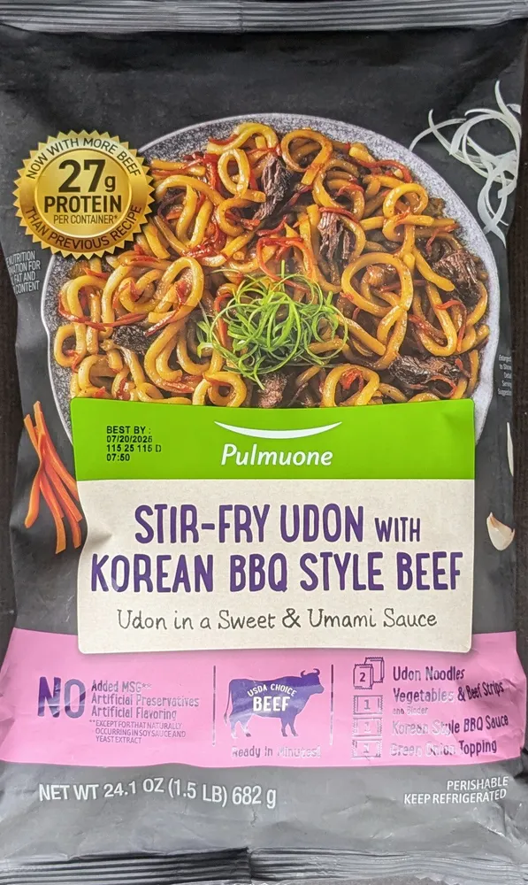 STIR-FRY UDON WITH KOREAN BBQ STYLE BEEF