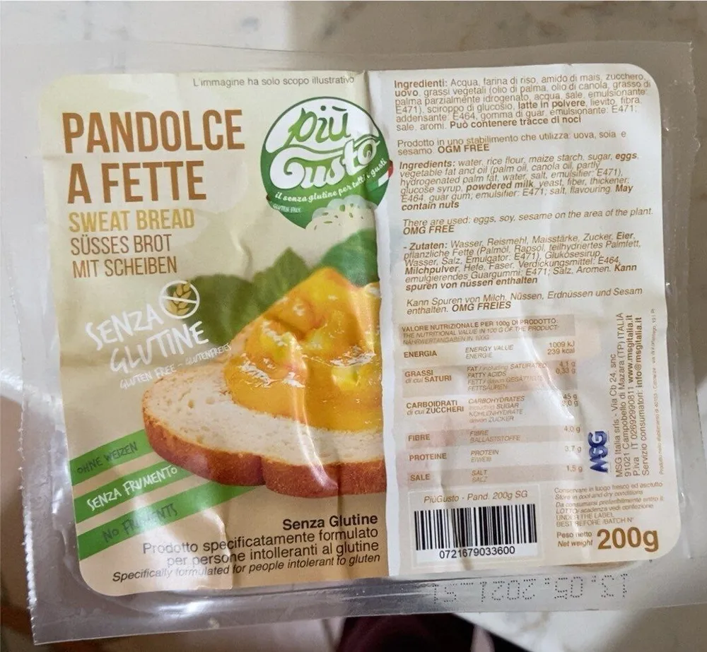 Pandolce a fette