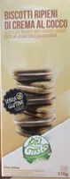 Biscotti ripieni di crema al cocco