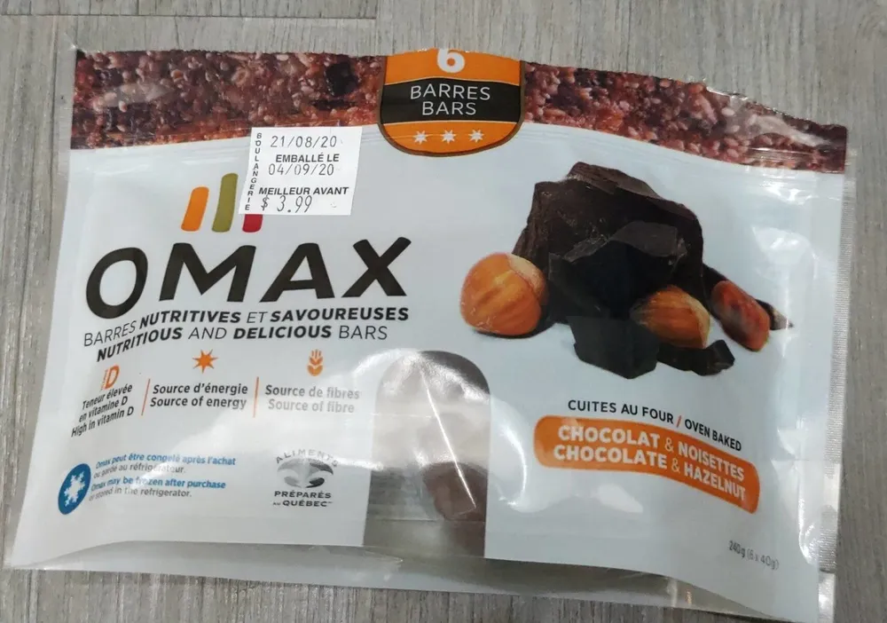 Barres nutritives et savoureuses