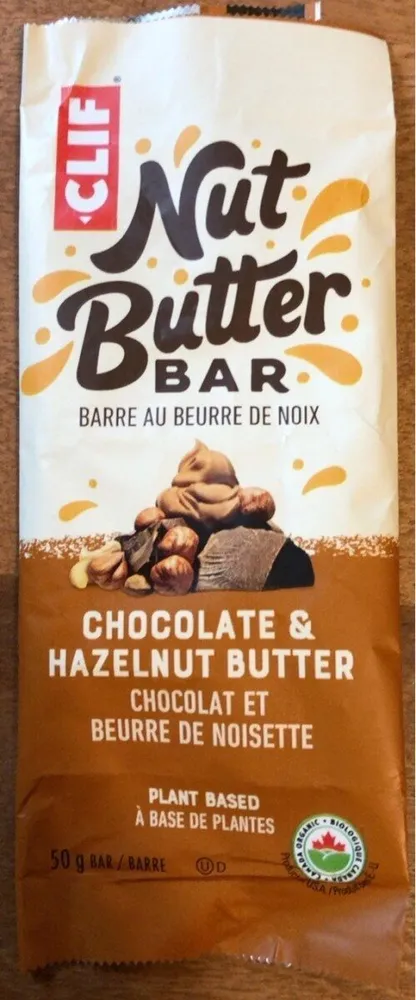 Organic Nut Butter Filled Energy Bar Choc Haz But