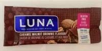 Caramel walnut brownie luna bar