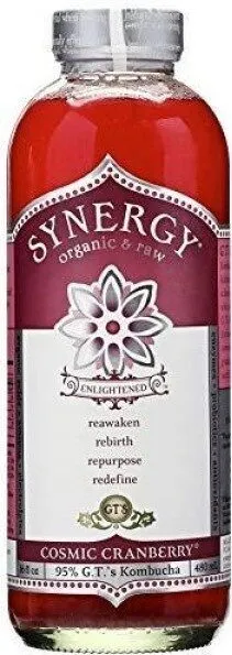 Synergy Cosmic Cranberry Raw Kombucha