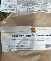 Sausage egg and cheese burrito