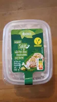 Veganer Salat nach Art eines Fleischsalates mit Gurke