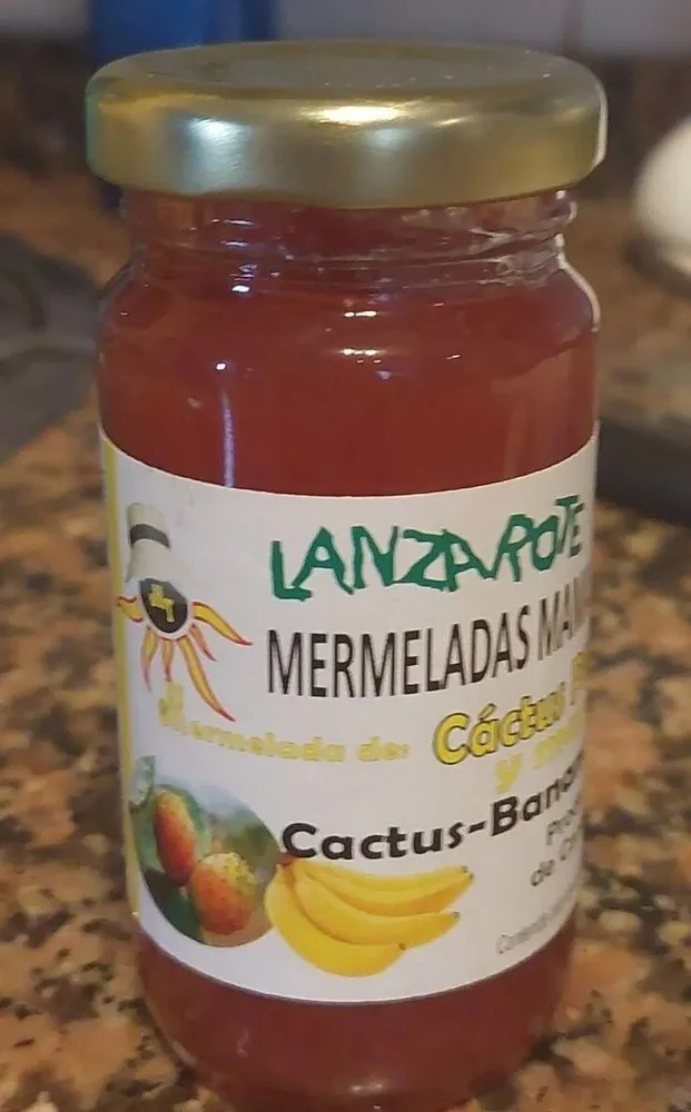 Lanzarote Mermelada Cactus plátano y manzana
