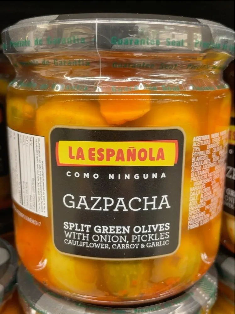 Olivas verdes gazpacha