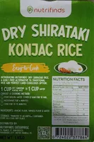 Dry Shiritaki Konjac Rice