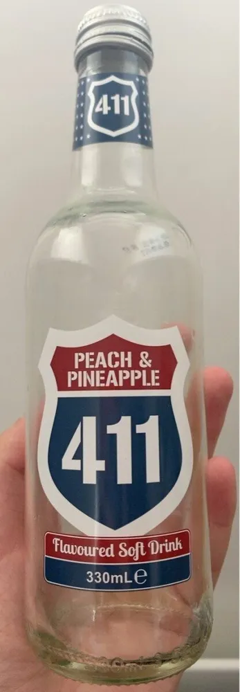 411 Flavoured Soft Drink Peach & Pineapple