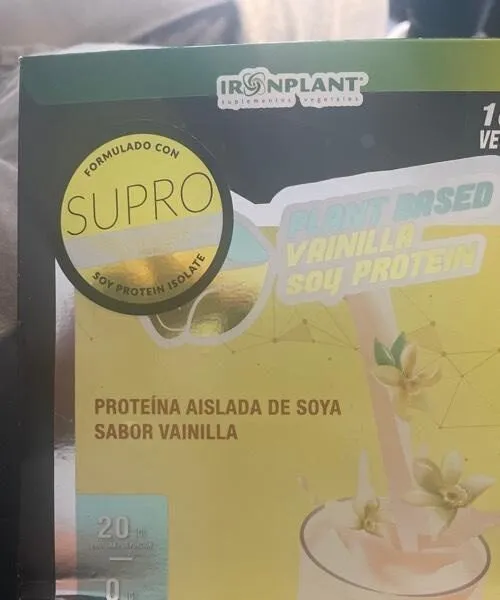 Proteina aislada de soya sabor vainilla