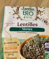 Lentilles vertes jardin bio