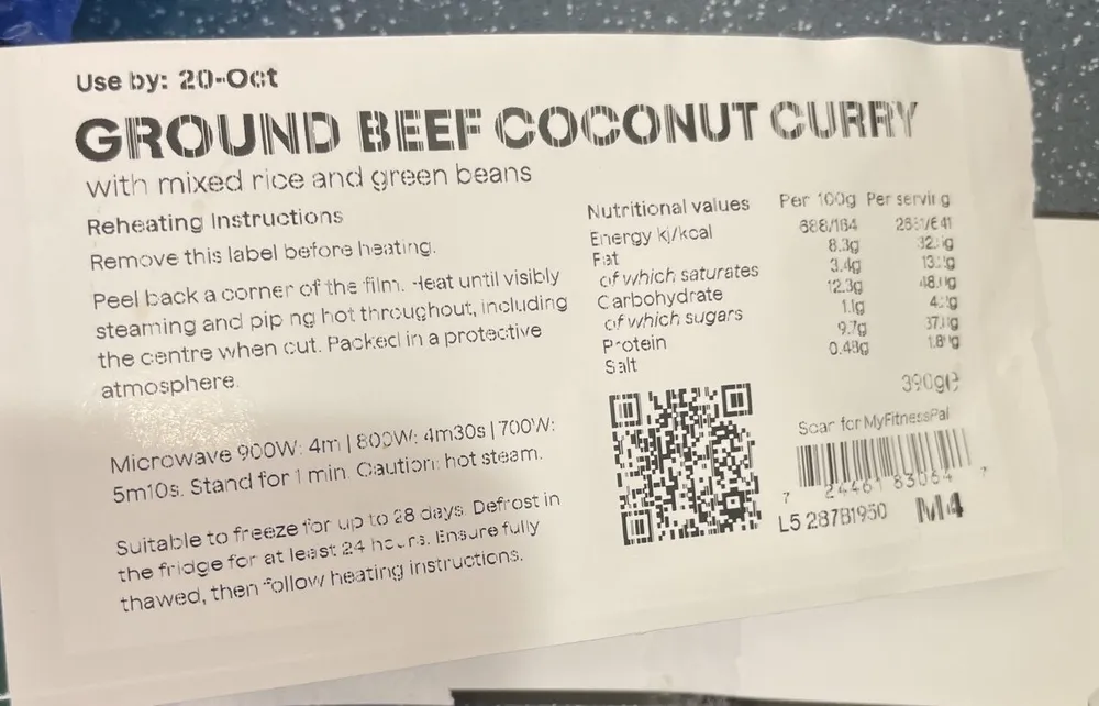GROUND BEEF COCONUT CURRY